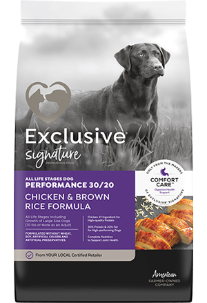 Exclusive Signature Performance 30/20 Chicken & Brown Rice Formula Dog Food (35 Lb)