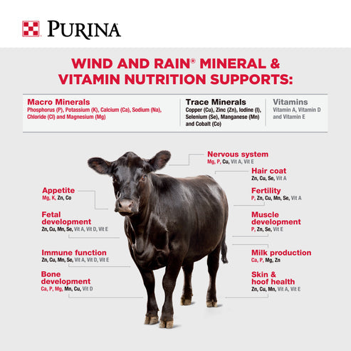 Purina® Wind & Rain® Storm® Hi-Mag 4 Complete Cattle Mineral (50 lb)