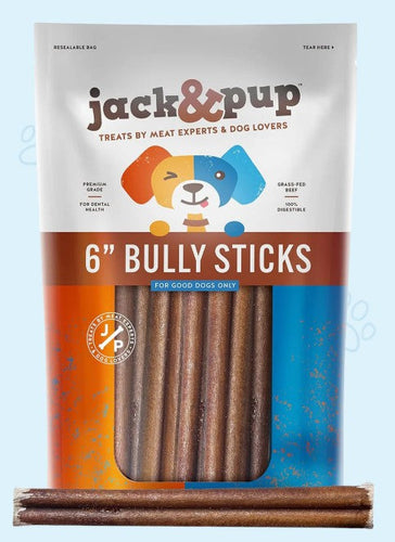 Jack&Pup Standard Bully Stick Dog Treats