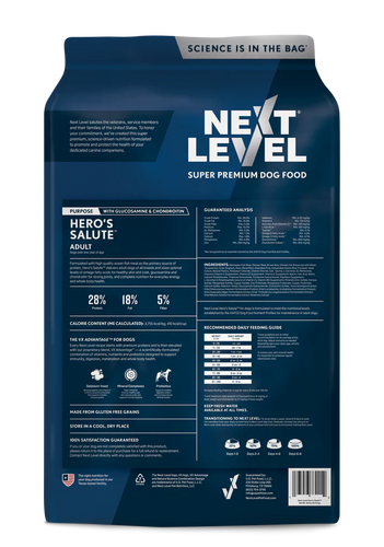 Next Level Hero's Salute Dry Dog Food (40 LB)