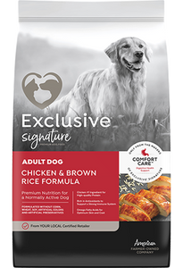 Exclusive® Signature® Adult Dog Chicken & Brown Rice Formula Dog Food
