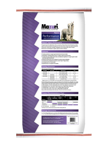 Mazuri® Alpaca Performance (40 lbs)