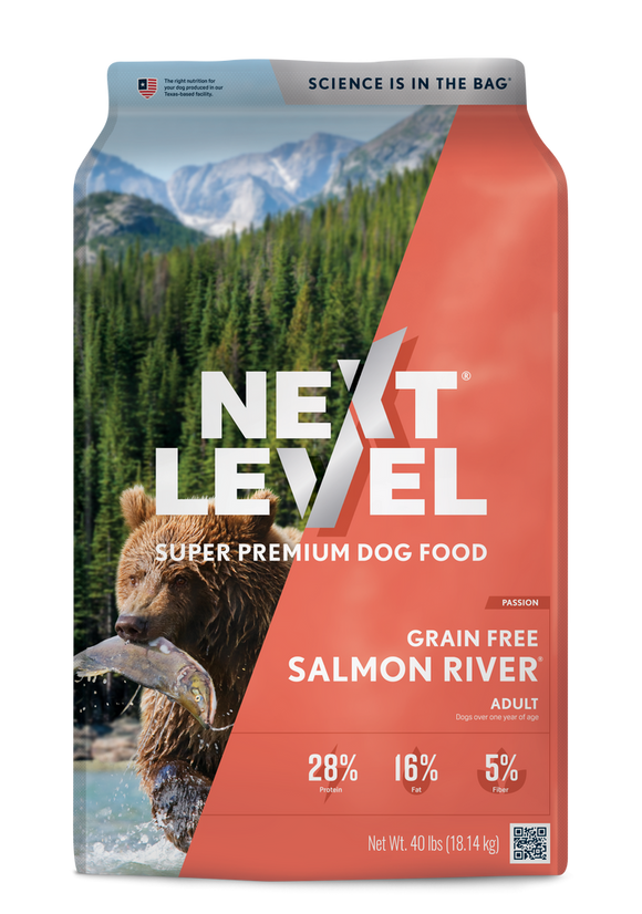 Next Level Super Premium Dog Food Grain Free Salmon River